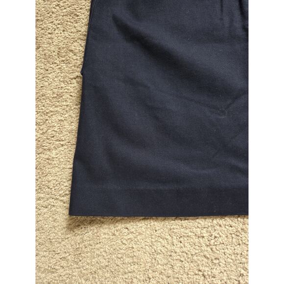 1901 Navy Blue Twill Cotton Stretch Woven Pockets Red Stitch Mini Skirt, Size 4 - Picture 9 of 9